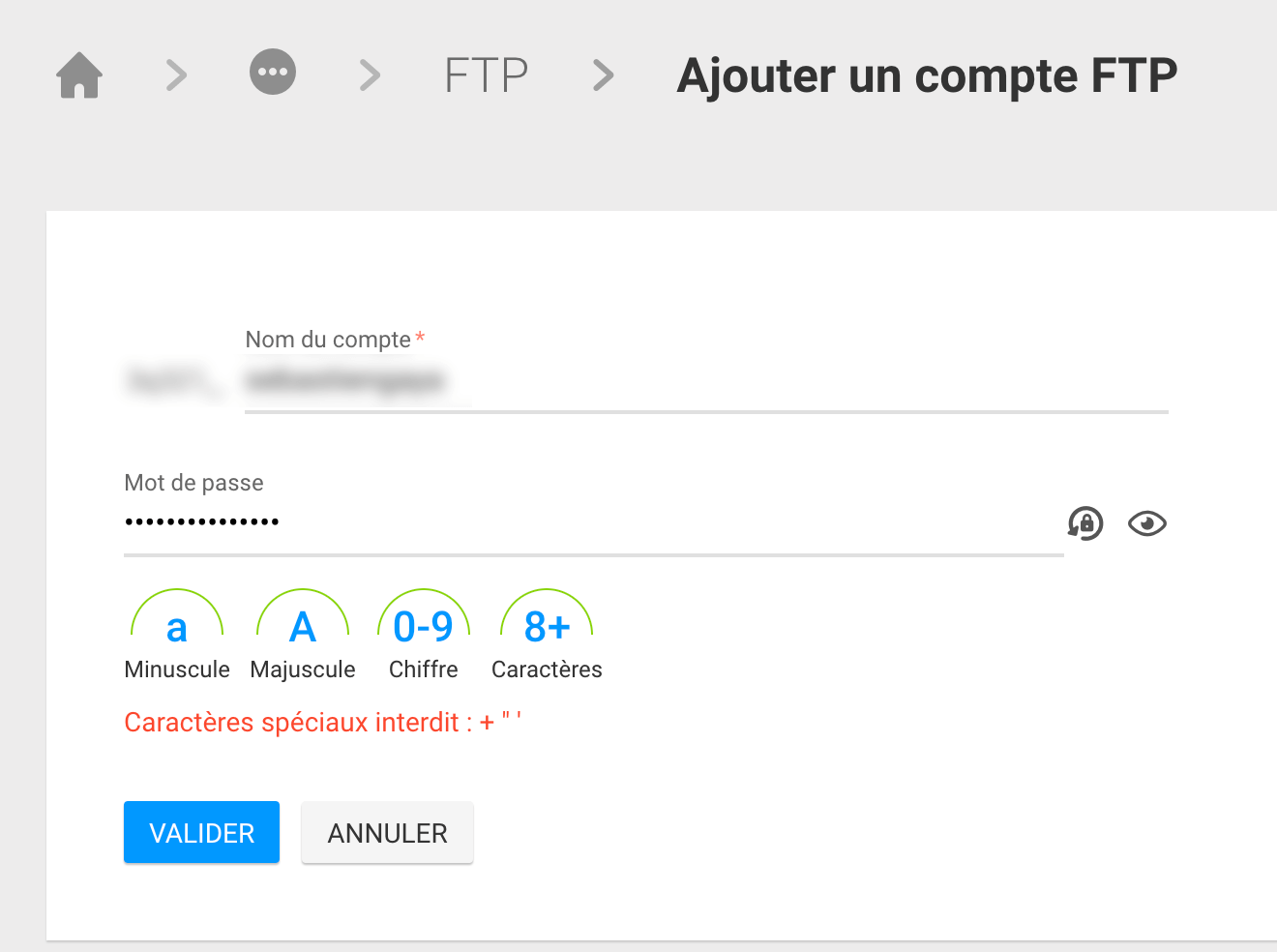 Ajouter un compte FTP sur Infomaniak